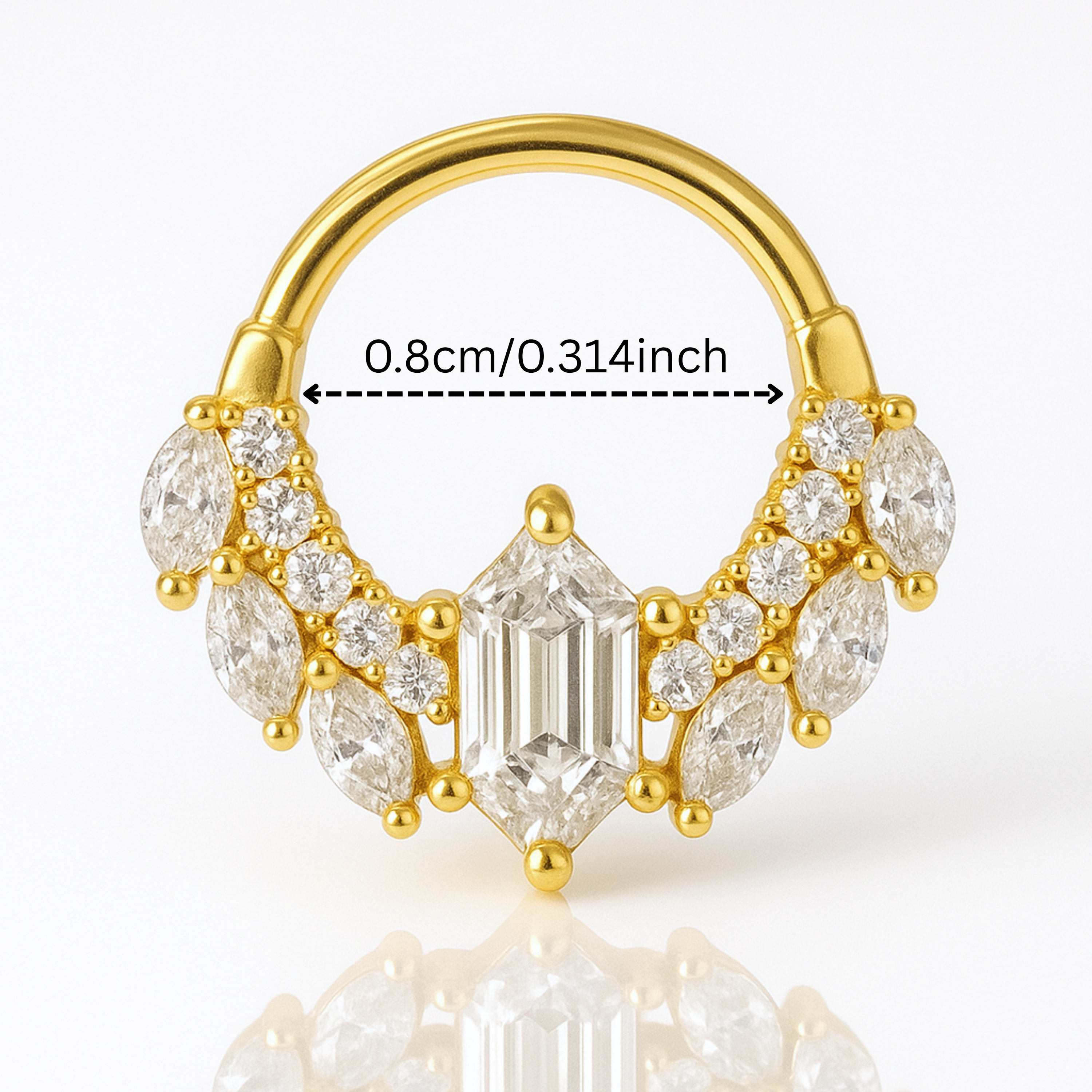 Royal Marquis Hoop Ring Clicker