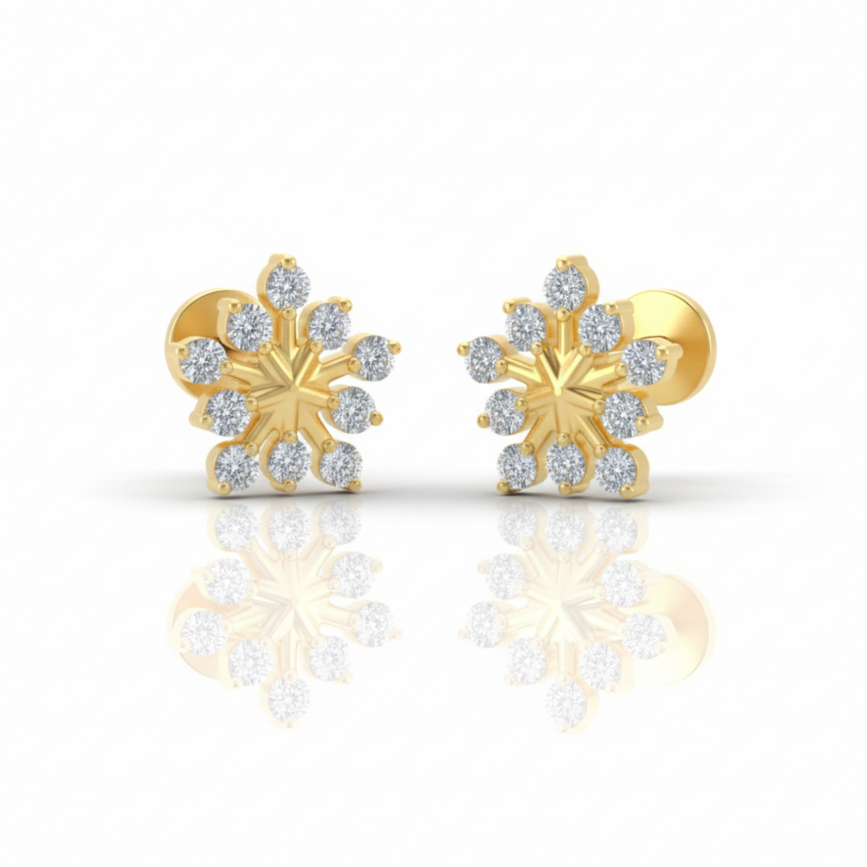 Stellar Frost Piercing Earring Stud Set