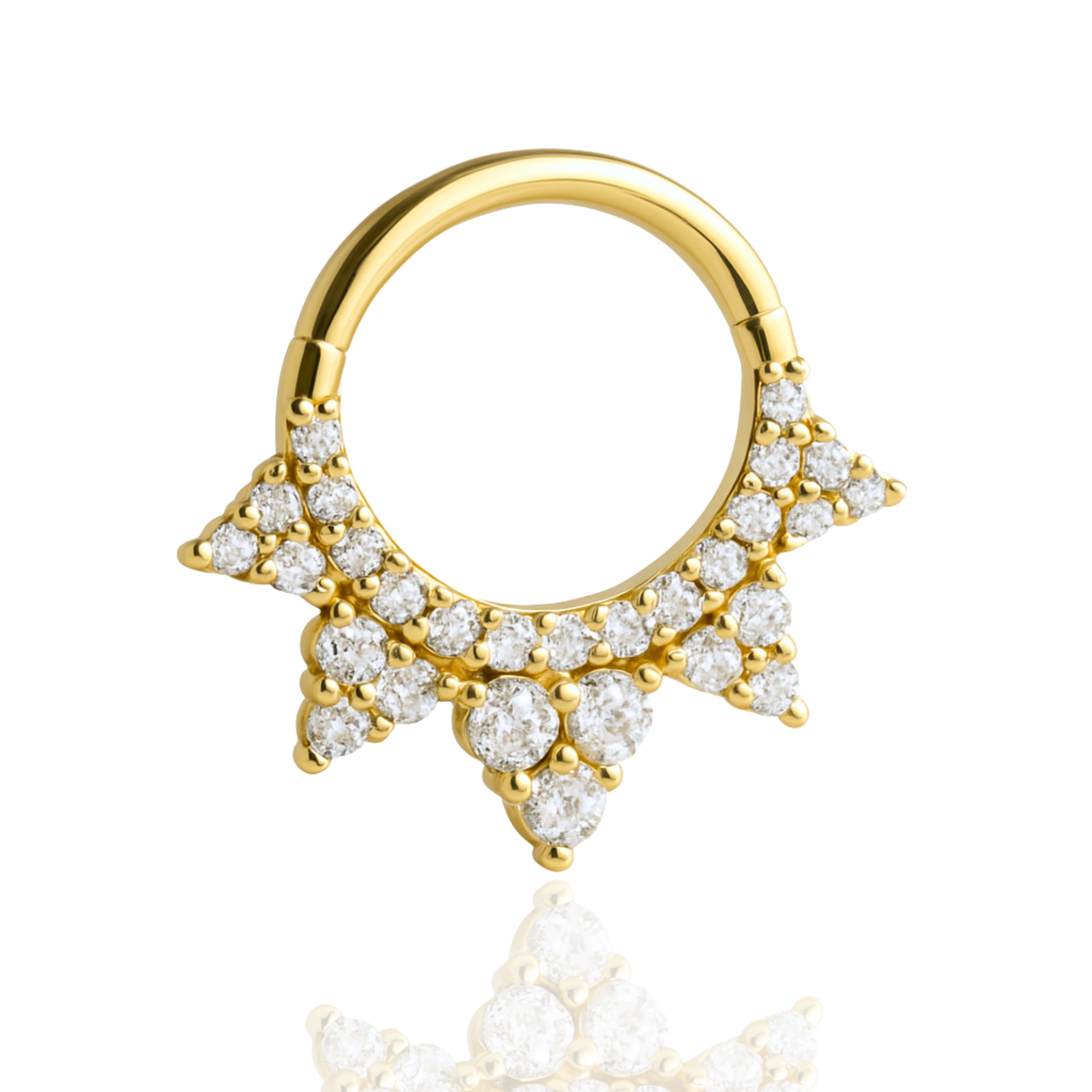 Celestial Crown Hoop Ring Clicker