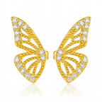 Flutter Butterfly Wings Double Stud Earrings