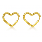 Heartless Heart Hoop Earrings
