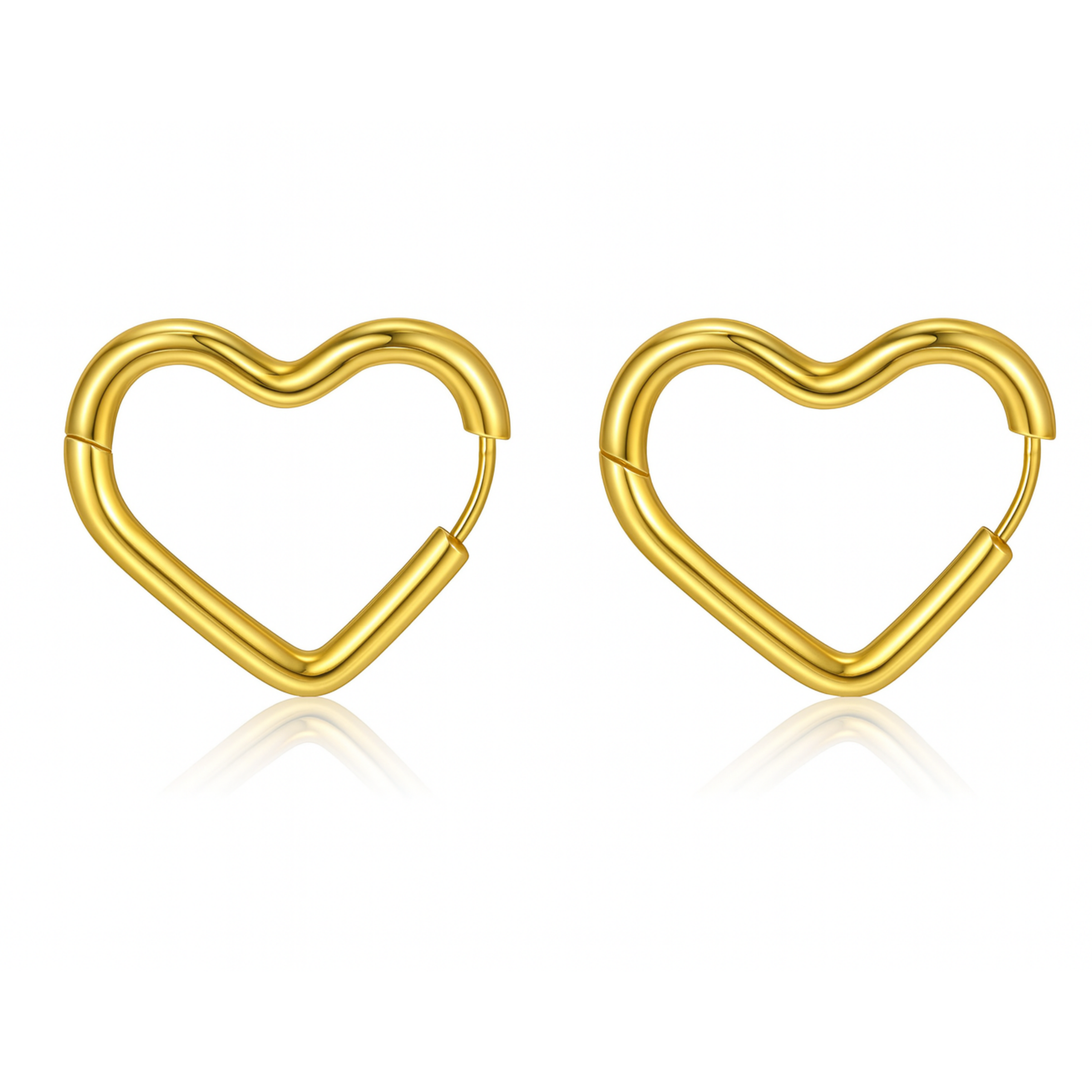Heartless Heart Hoop Earrings
