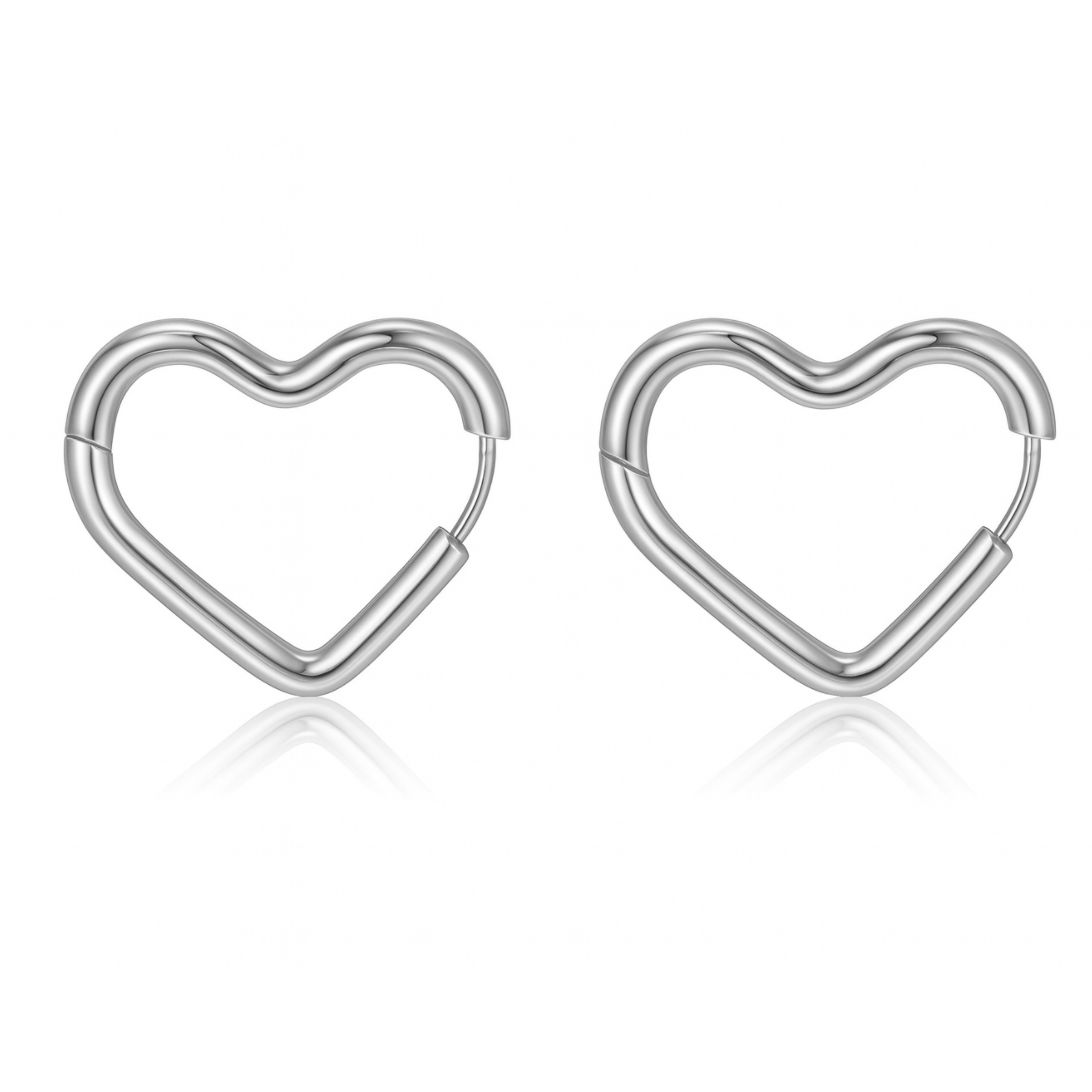 Heartless Heart Hoop Earrings