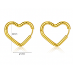 Heartless Heart Hoop Earrings
