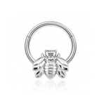 Honey Bumble Bee Ear Piercing Ring Hoop Clicker