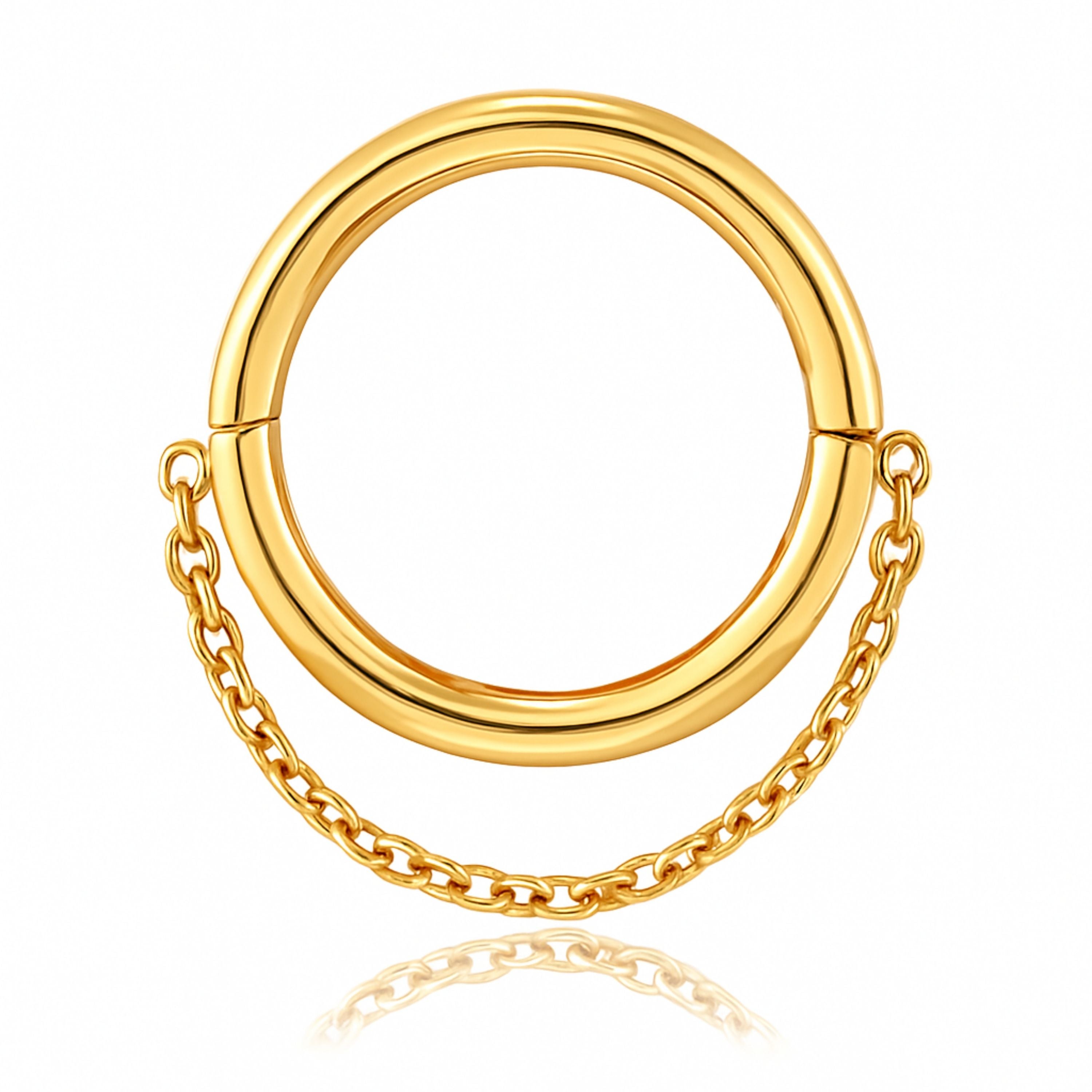 Stellar Chain Hoop Ring Clicker