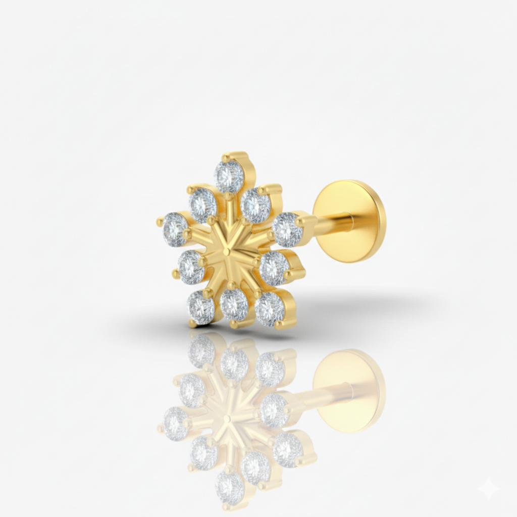 Stellar Frost Piercing Earring Stud Set