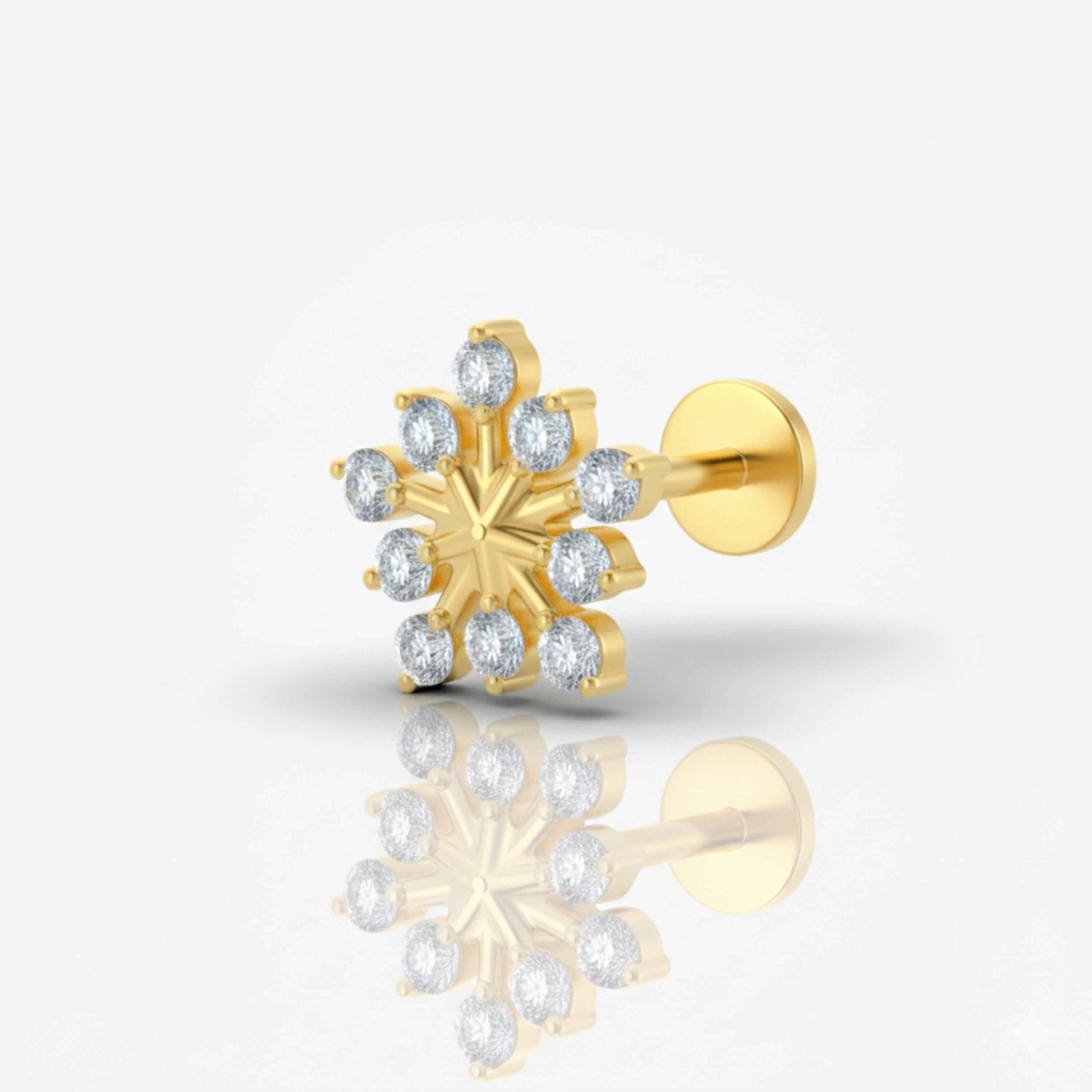 Stellar Frost Piercing Earring Stud Set