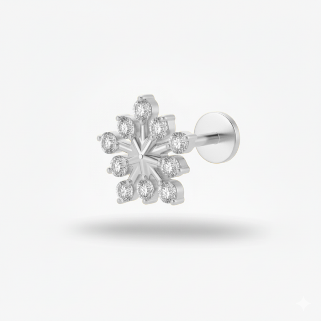 Stellar Frost Piercing Earring Stud Set