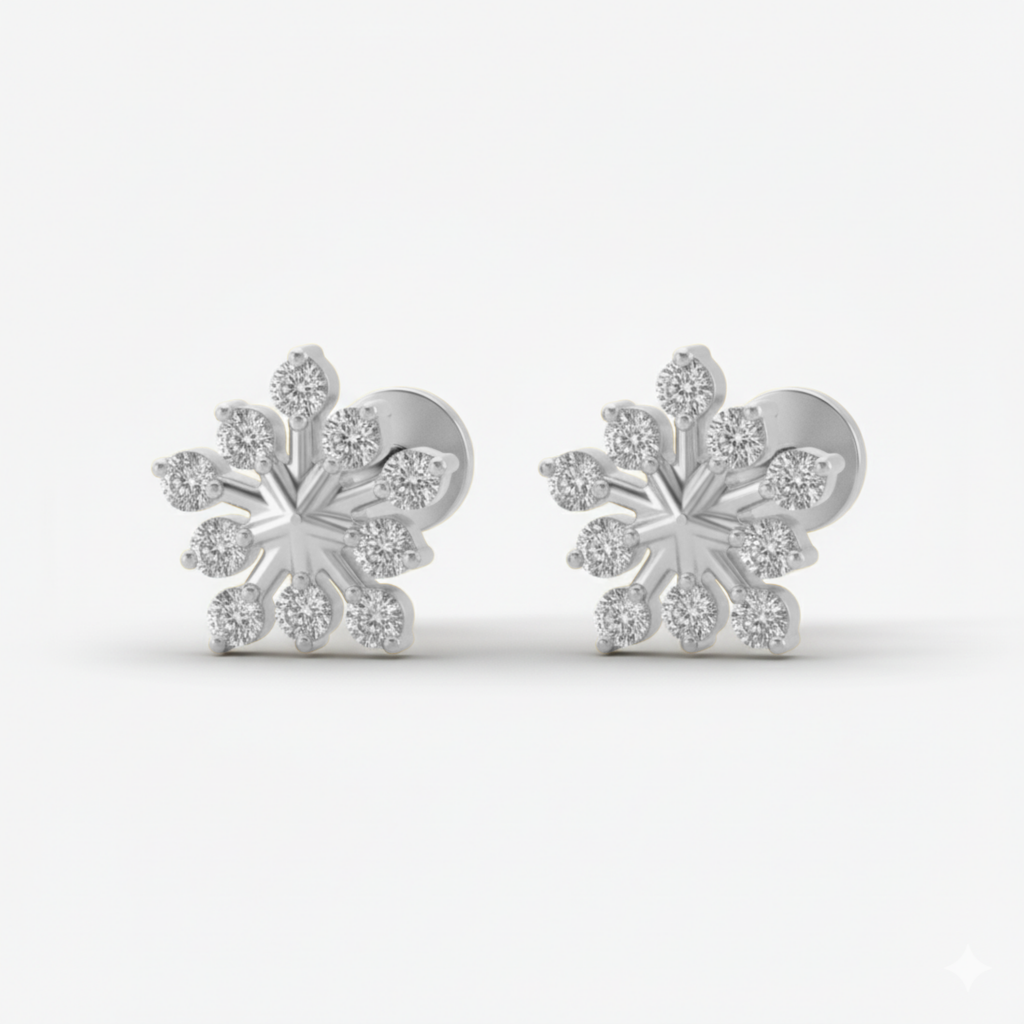 Stellar Frost Piercing Earring Stud Set