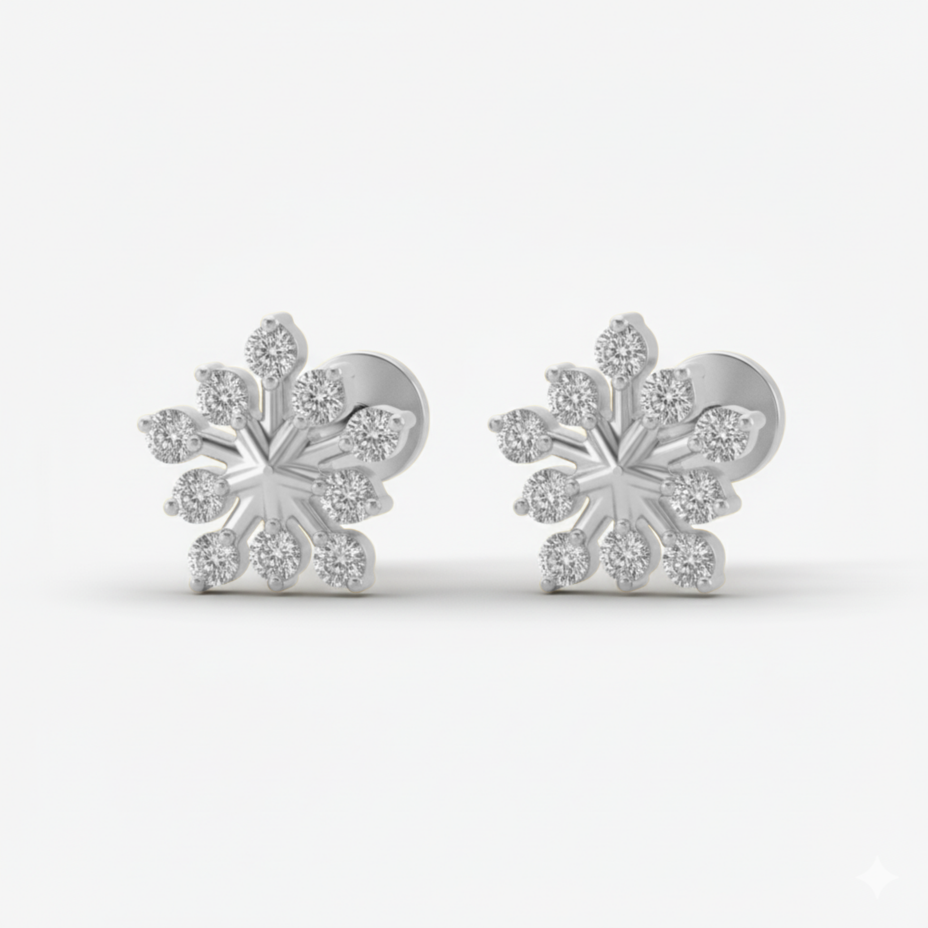 Stellar Frost Piercing Earring Stud Set