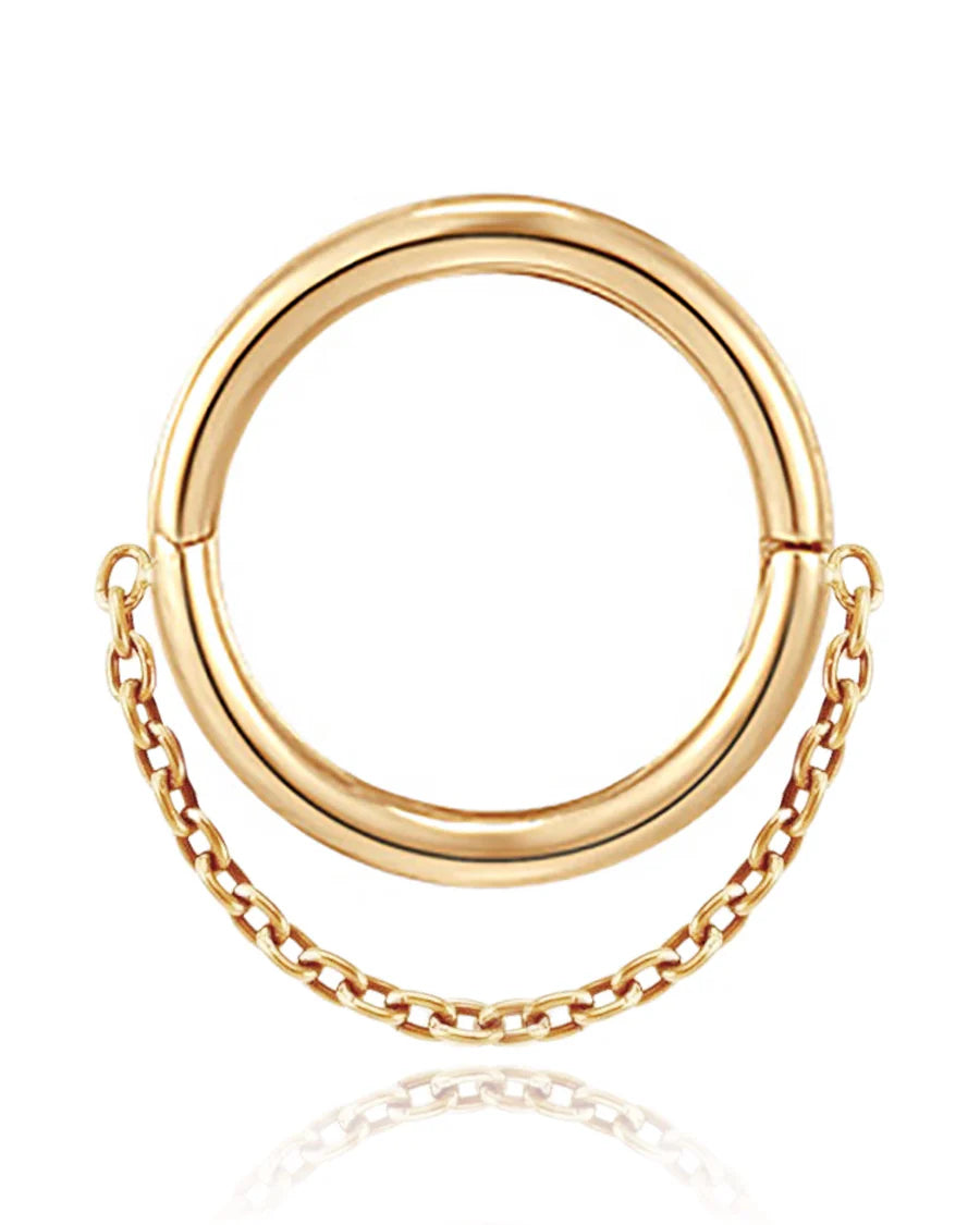 Stellar Chain Hoop Ring Clicker