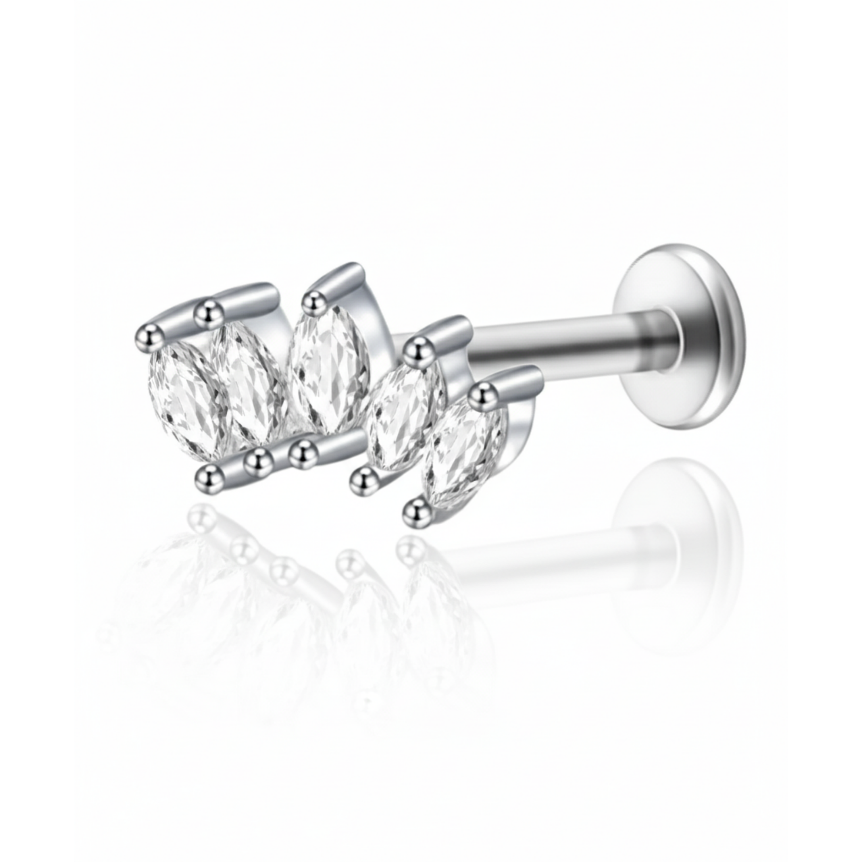 Harlow Five Marquise Ear Piercing Stud