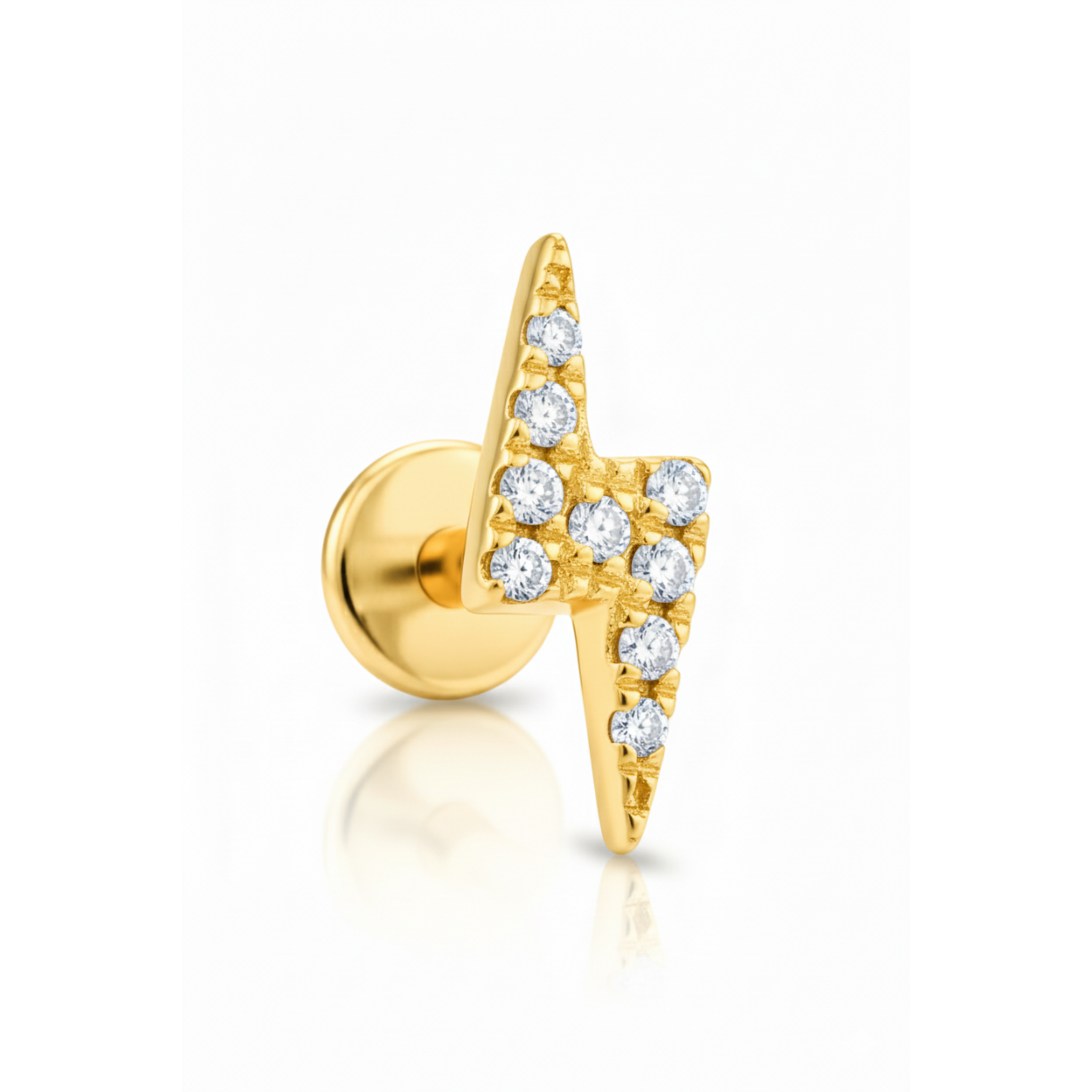 Blink Lightning Bolt Ear Piercing Stud