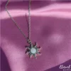 Rapunzel Sun Opal Necklace Gold - Image 3