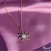 Rapunzel Sun Opal Necklace Gold - Image 5