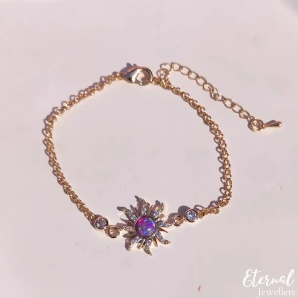 Gold Sun Flower Bracelet - Image 8