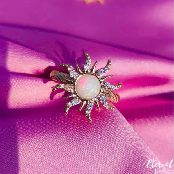 18k Gold Opal Sun Tangled Rapunze - Image 7