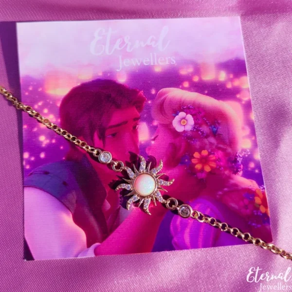 Delicate Opal&CZ Sun Bracelet - Image 5
