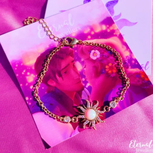Delicate Opal&CZ Sun Bracelet - Image 6