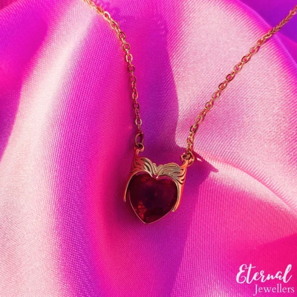 18k Gold Witch Crown Necklace - Image 3