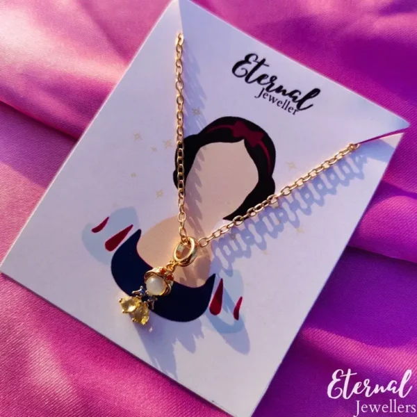 Snow White Inspired Charm Necklace