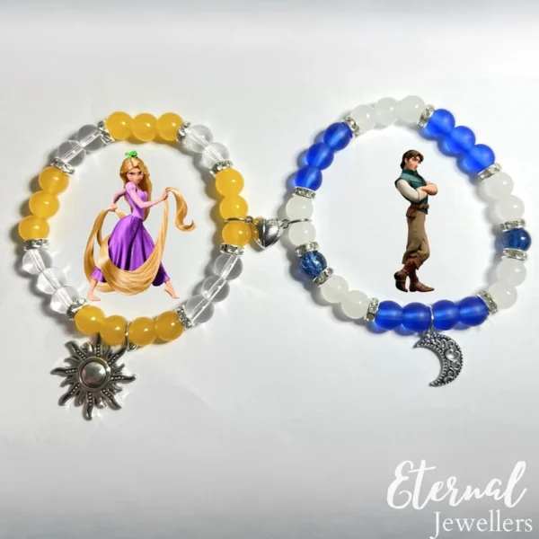 Fairy Tale-Inspired Matching Bracelets with Heart Magnet - Image 5