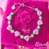 Princess and the Pauper Pink Heart Bracelet