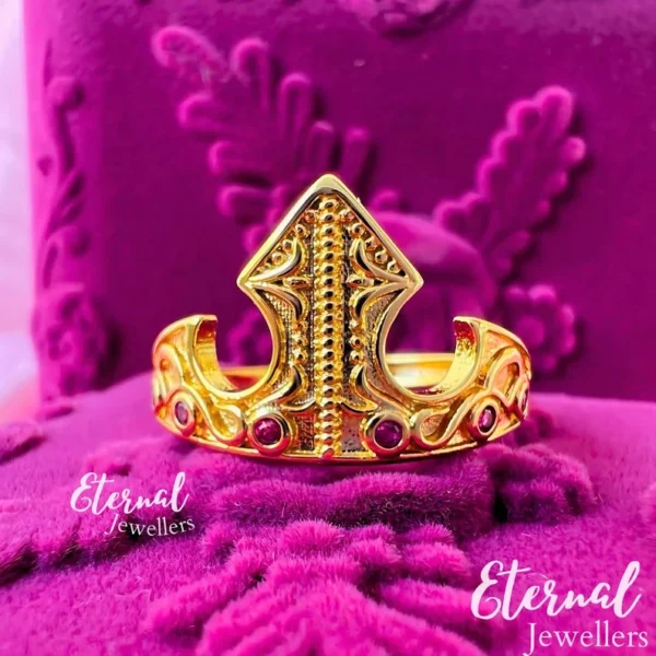 Princess Sleeping Beauty Crown Gold Ring