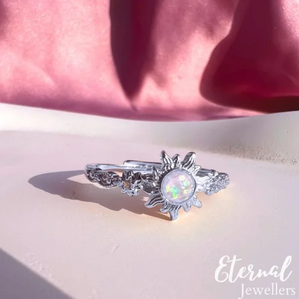 Princess Crown Ring, Sun Ring - Image 4