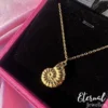 Gold Ammonite Shell Pendant Necklace - Image 8